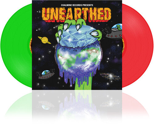 V/A - Coalmine Records Presents: Unearthed 2LP (10th Anniversary Edition, Neon Green & Neon Coral Colored Vinyl)