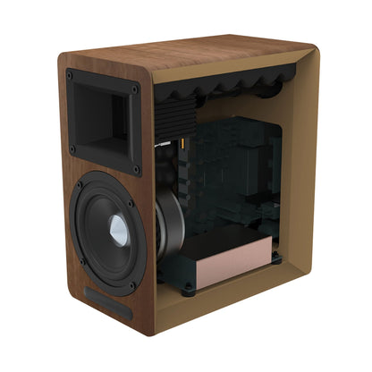 Edifier: Airpulse A80 Powered Speakers w/ Bluetooth - Wood Brown